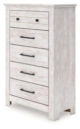 Makidern Whitewash Chest of Drawers from Ashley Furniture - Luna Furniture