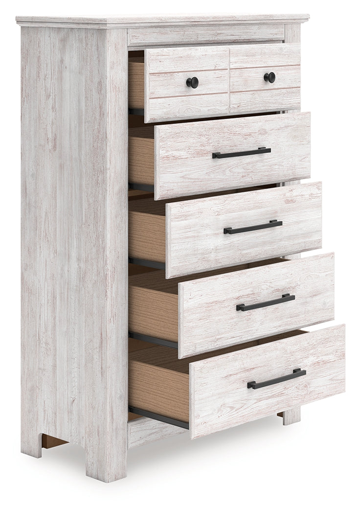 Makidern Whitewash Chest of Drawers from Ashley Furniture - Luna Furniture
