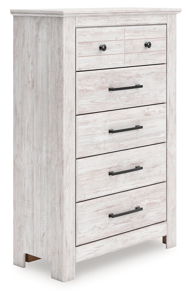 Makidern Whitewash Chest of Drawers from Ashley Furniture - Luna Furniture