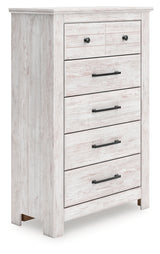 Makidern Whitewash Chest of Drawers from Ashley Furniture - Luna Furniture