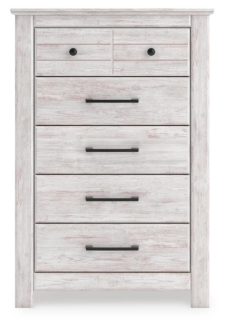 Makidern Whitewash Chest of Drawers from Ashley Furniture - Luna Furniture