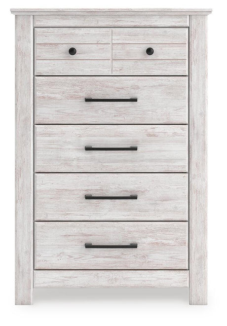 Makidern Whitewash Chest of Drawers from Ashley - Luna Furniture