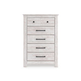 Makidern Whitewash Storage Youth Panel Bedroom Set with 4 Side Drawers from Ashley - Luna Furniture