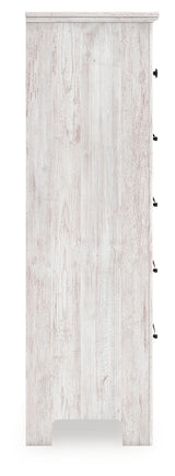 Makidern Whitewash Chest of Drawers from Ashley Furniture - Luna Furniture