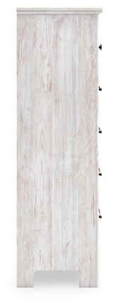 Makidern Whitewash Chest of Drawers from Ashley Furniture - Luna Furniture