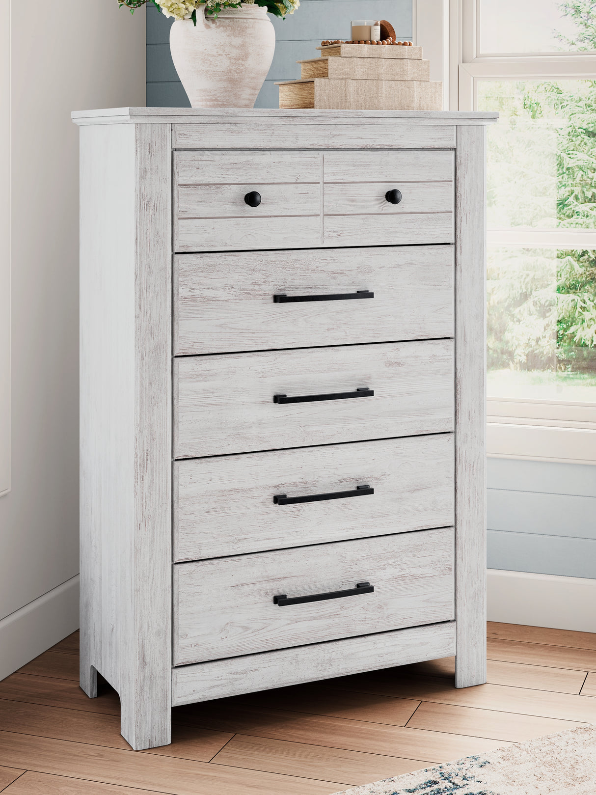 Makidern Whitewash Chest of Drawers from Ashley Furniture - Luna Furniture