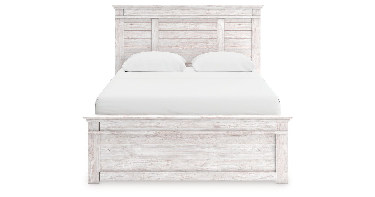 Makidern Whitewash Queen Panel Storage Bed from Ashley - Luna Furniture