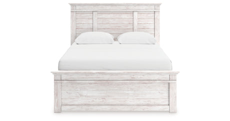 Makidern Whitewash Queen Panel Storage Bed from Ashley - Luna Furniture