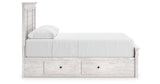 Makidern Whitewash Queen Panel Storage Bed from Ashley - Luna Furniture