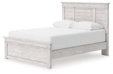 Makidern Whitewash Queen Panel Storage Bed from Ashley Furniture - Luna Furniture
