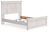 Makidern Whitewash Queen Panel Bed from Ashley Furniture - Luna Furniture