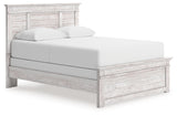 Makidern Whitewash Queen Panel Bed from Ashley Furniture - Luna Furniture
