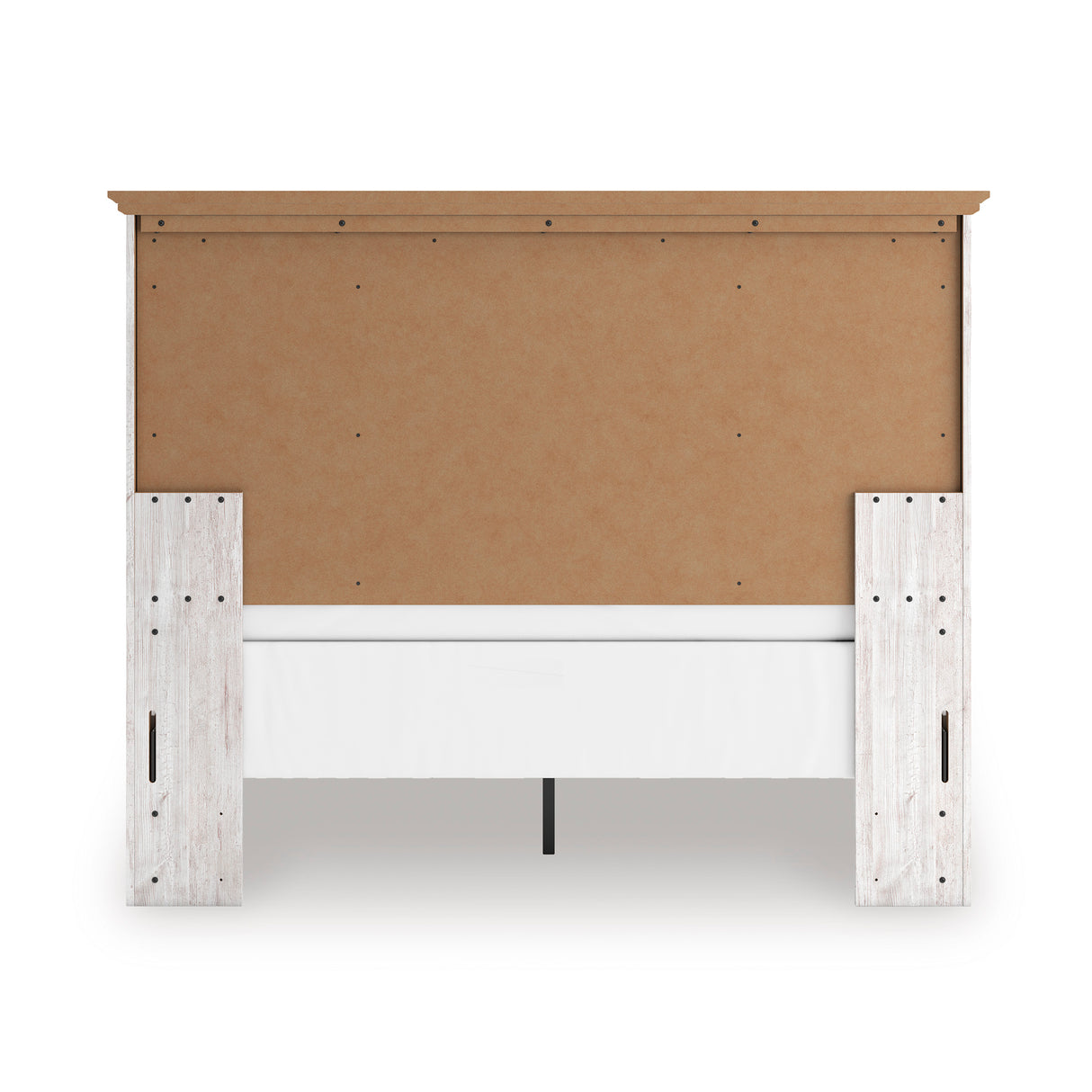 Makidern Whitewash Queen Panel Bed