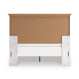 Makidern Whitewash Queen Panel Bed