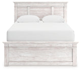 Makidern Whitewash Queen Panel Bed from Ashley Furniture - Luna Furniture
