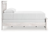 Makidern Whitewash Queen Panel Bed from Ashley Furniture - Luna Furniture