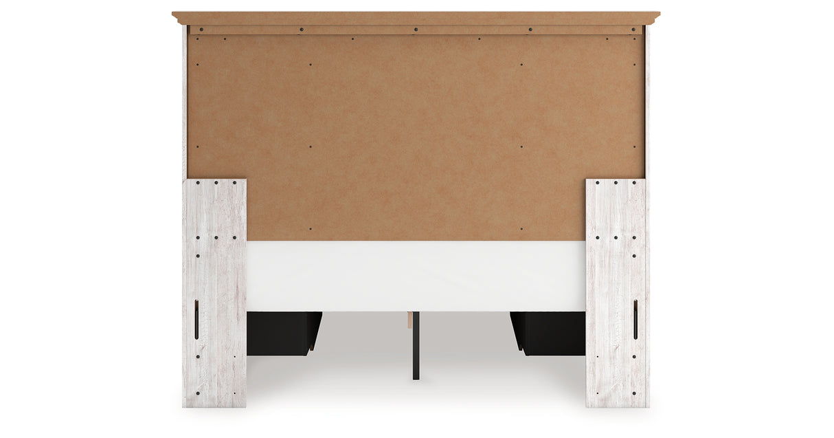 Makidern Whitewash Queen Panel Storage Bed from Ashley - Luna Furniture
