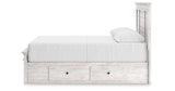 Makidern Whitewash Queen Panel Storage Bed from Ashley - Luna Furniture