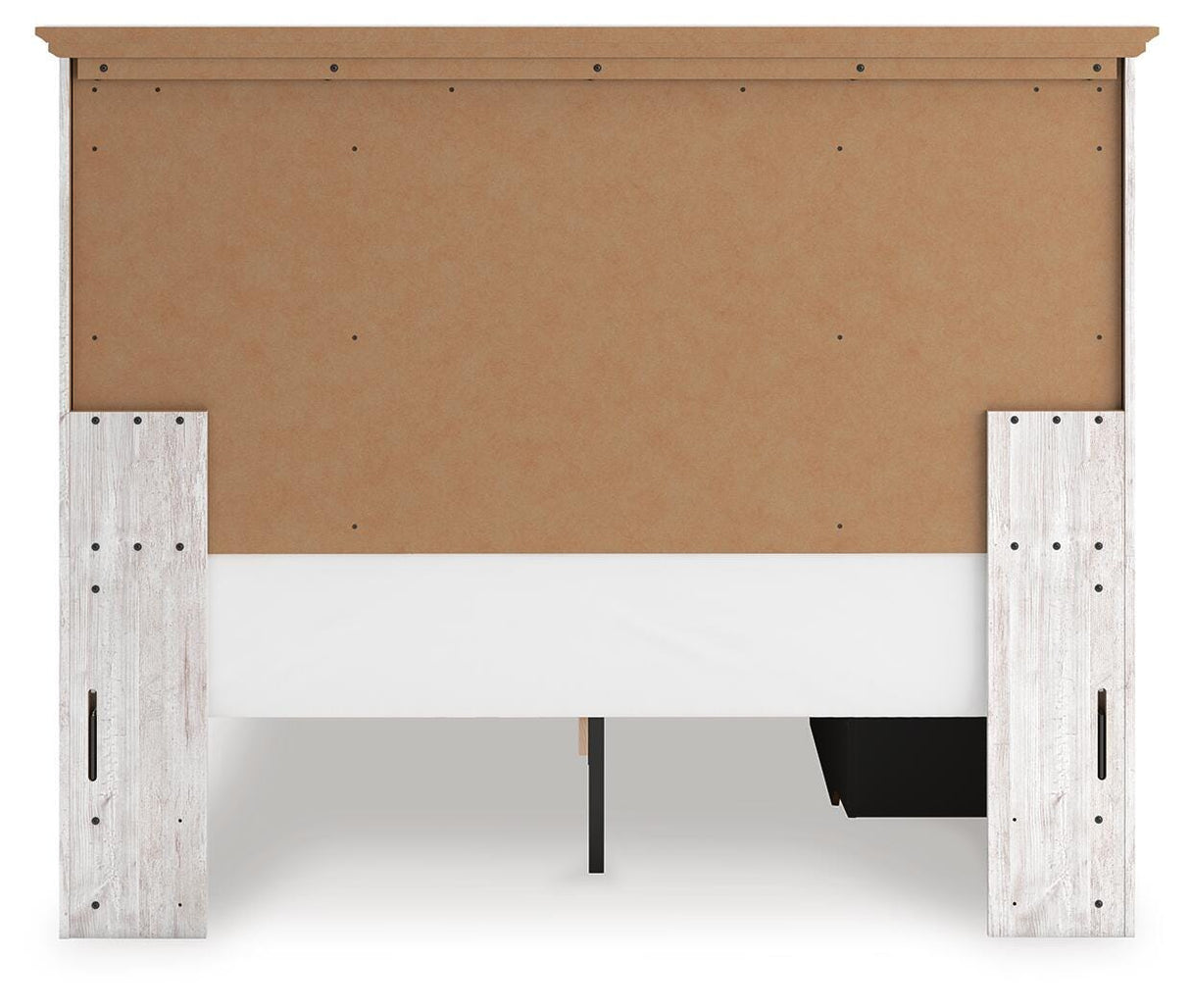 Makidern Whitewash Queen Panel Storage Bed from Ashley Furniture - Luna Furniture