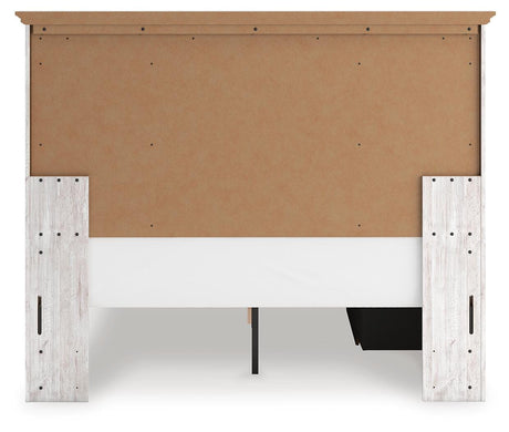 Makidern Whitewash Queen Panel Storage Bed from Ashley - Luna Furniture
