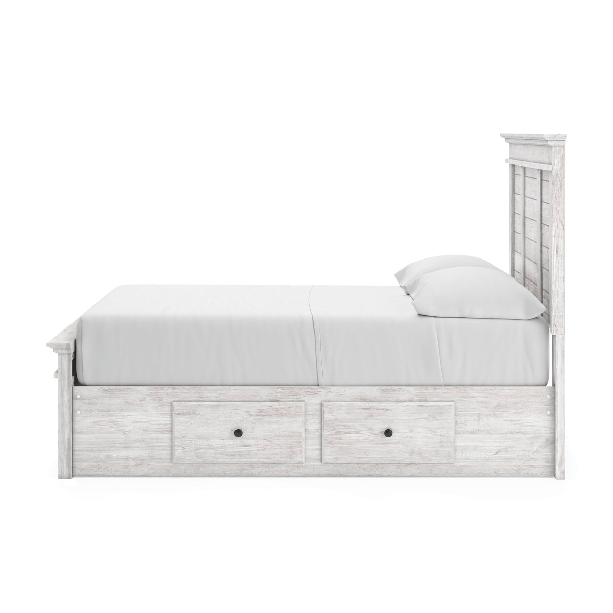 Makidern Whitewash Full Panel Storage Bed from Ashley - Luna Furniture