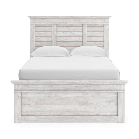 Makidern Whitewash Full Panel Bed from Ashley - Luna Furniture