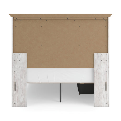 Makidern Whitewash Full Panel Bed with Storage from Ashley - Luna Furniture