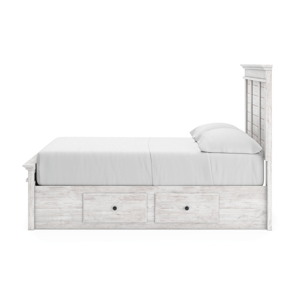 Makidern Whitewash Full Panel Storage Bed from Ashley - Luna Furniture