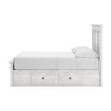Makidern Whitewash Full Panel Storage Bed from Ashley - Luna Furniture