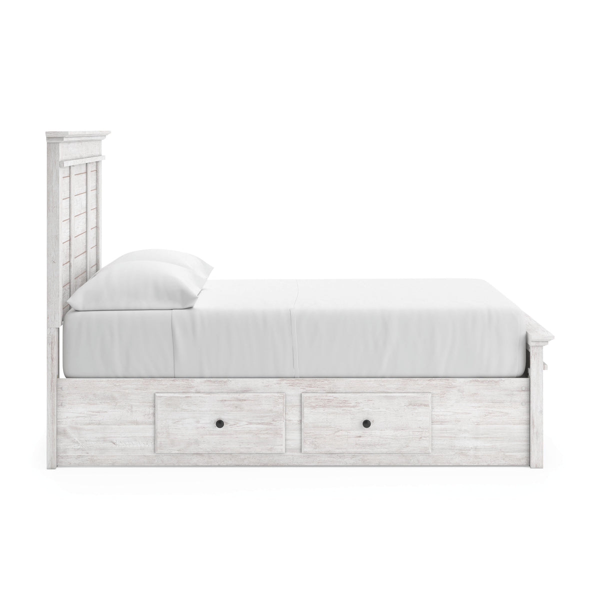 Makidern Whitewash Full Panel Storage Bed from Ashley - Luna Furniture