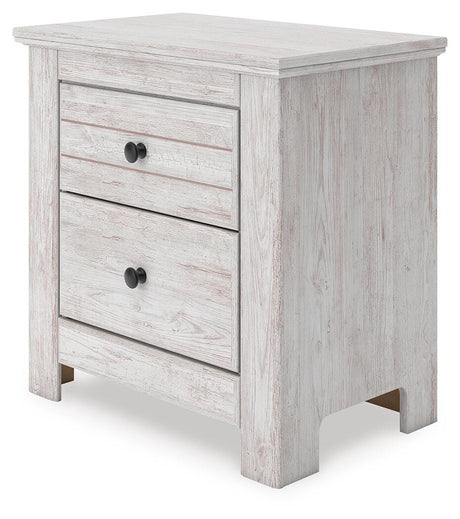 Makidern Whitewash Nightstand from Ashley - Luna Furniture
