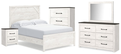 Gerridan White/Gray Youth Panel Bedroom Set from Ashley Furniture - Luna Furniture