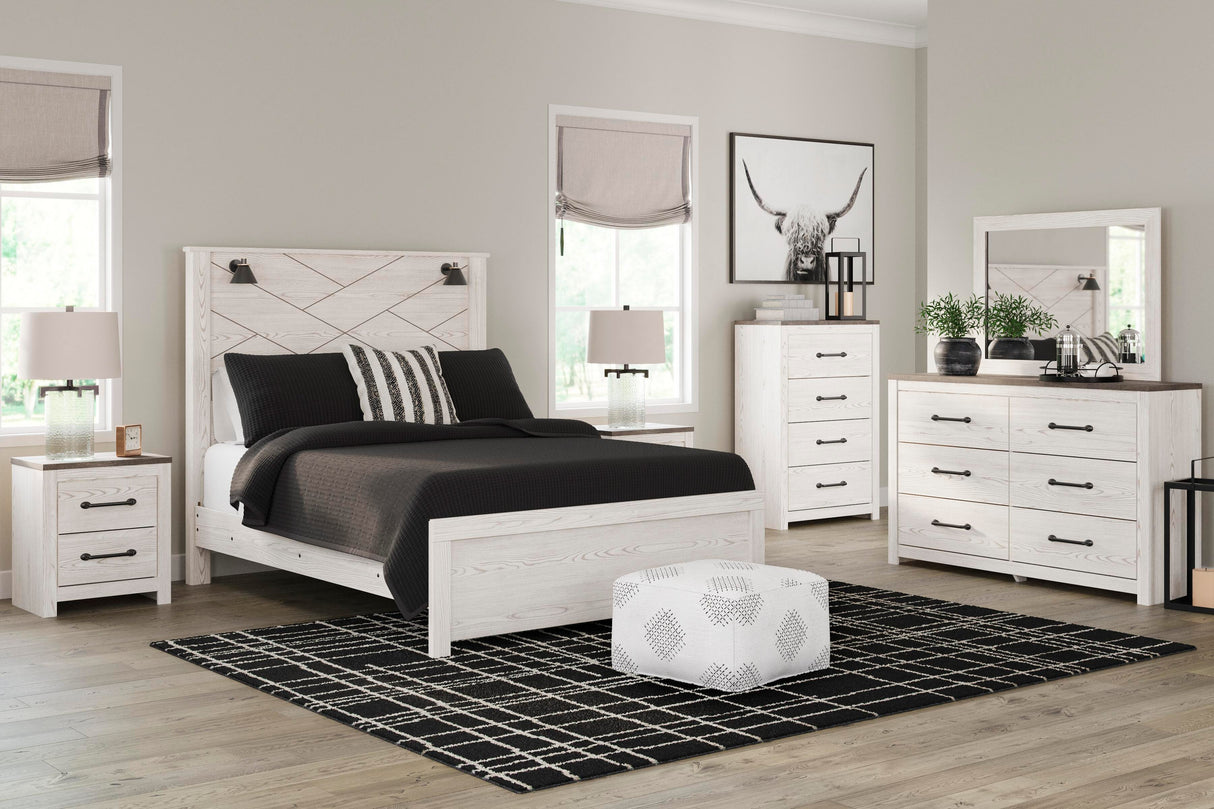 Gerridan White/Gray Dresser and Mirror from Ashley Furniture - Luna Furniture