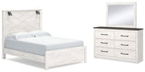 Gerridan White/Gray LED Panel Bedroom Set from Ashley Furniture - Luna Furniture
