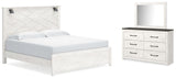 Gerridan White/Gray LED Panel Bedroom Set from Ashley Furniture - Luna Furniture