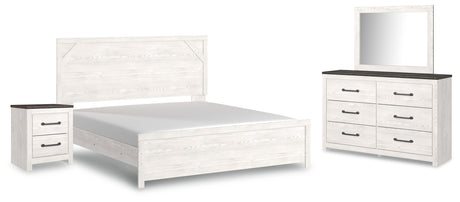 Gerridan White/Gray Panel Bedroom Set from Ashley - Luna Furniture
