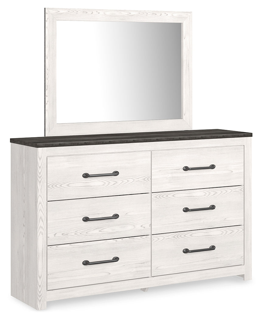 Gerridan White/Gray LED Panel Bedroom Set from Ashley Furniture - Luna Furniture