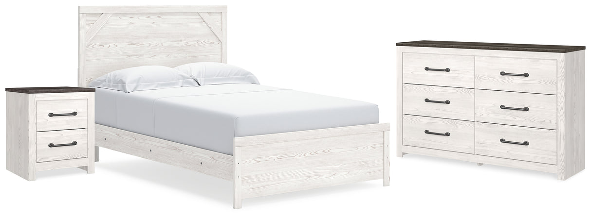 Gerridan White/Gray Panel Bedroom Set from Ashley - Luna Furniture