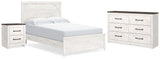 Gerridan White/Gray Panel Bedroom Set from Ashley - Luna Furniture
