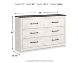 Gerridan Queen Panel Bed with Dresser and 2 Nightstands in White/Gray from Ashley Furniture - Luna Furniture