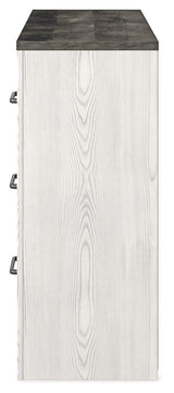 Gerridan Queen Panel Bed with Dresser in White/Gray from Ashley - Luna Furniture
