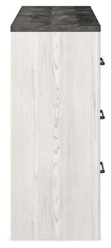Gerridan Queen Panel Bed with Dresser in White/Gray from Ashley - Luna Furniture