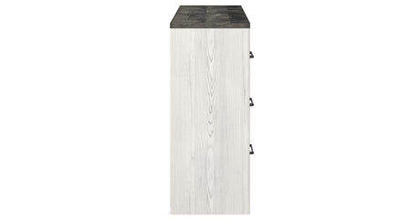 Gerridan White/Gray King Panel Bed, Dresser, Chest and 2 Nightstands from Ashley Furniture - Luna Furniture