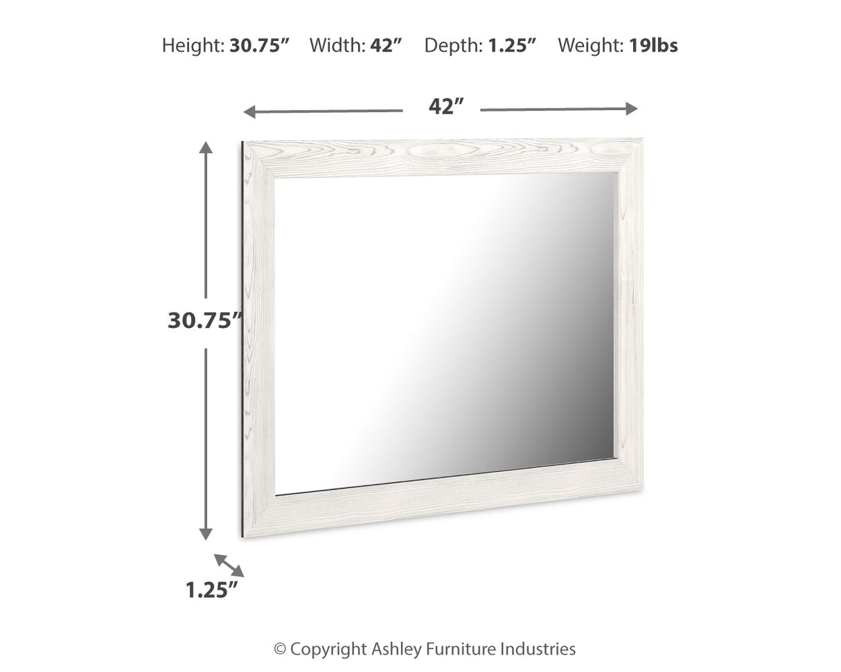 Gerridan White/Gray Bedroom Mirror (Mirror Only) from Ashley Furniture - Luna Furniture