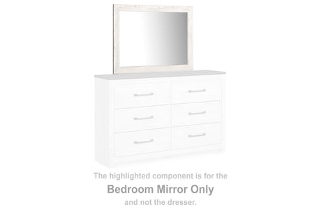 Gerridan White/Gray Bedroom Mirror (Mirror Only) from Ashley - Luna Furniture