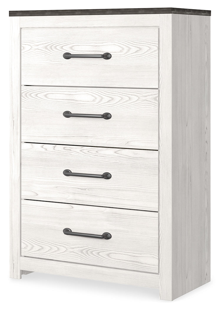 Gerridan White/Gray Panel Bedroom Set from Ashley - Luna Furniture