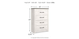 Gerridan White/Gray Chest of Drawers from Ashley Furniture - Luna Furniture