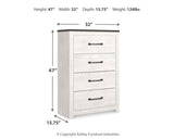 Gerridan White/Gray Chest of Drawers from Ashley Furniture - Luna Furniture