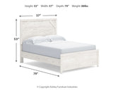 Gerridan White/Gray Youth Panel Bedroom Set from Ashley Furniture - Luna Furniture