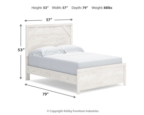 Gerridan White/Gray Youth Panel Bedroom Set from Ashley Furniture - Luna Furniture
